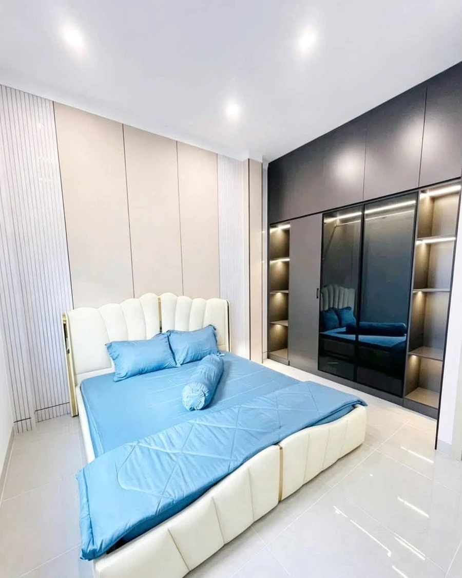 Nhà 1 trệt 1 lầu 3PN 60m2 gần chợ Phú Mỹ, Bình Dương - Ảnh thu nhỏ 3
