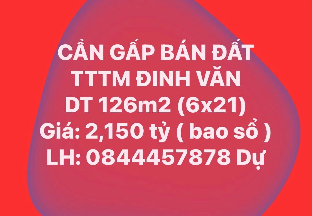 Bán đất 126m2 đường Đinh Văn Quận 12 - Ảnh 1