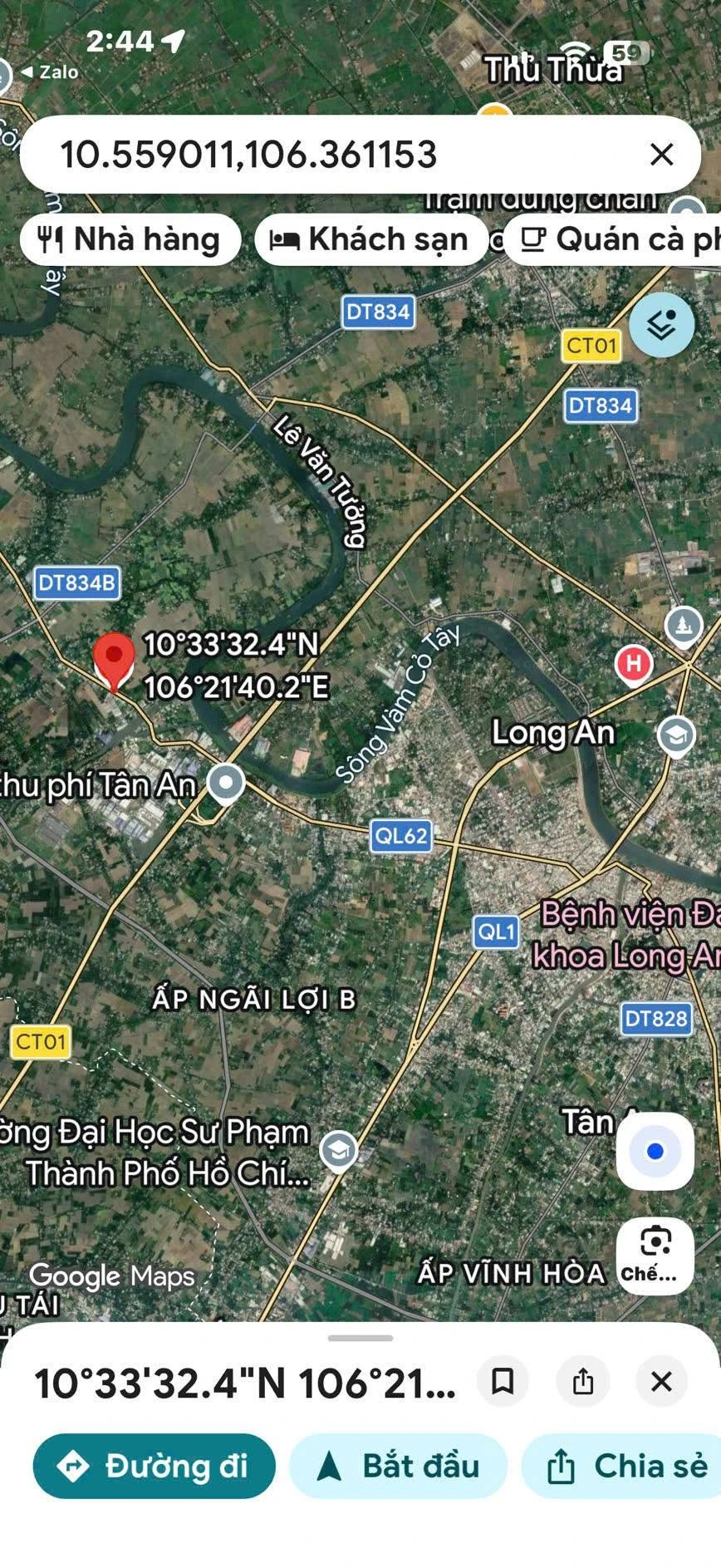 Bán đất mặt tiền Quốc lộ 62 Mỹ An 4000m2, 15.2 tỷ - Ảnh 1