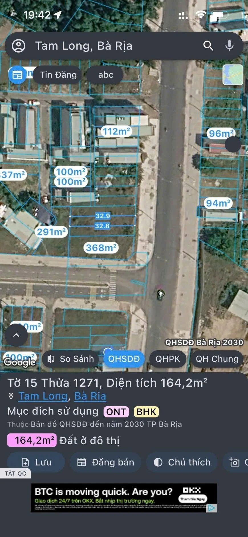 Bán lô đất mặt tiền Hương Lộ 2, 100m², Bà Rịa - Ảnh 1