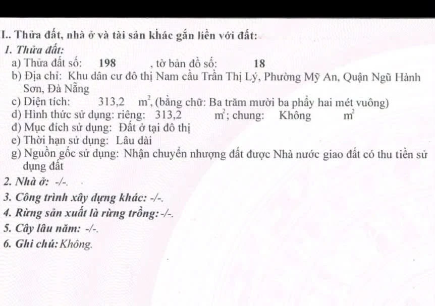 Bán đất 313m2 góc 2 đường Mỹ An Ngũ Hành Sơn - Ảnh thu nhỏ 5