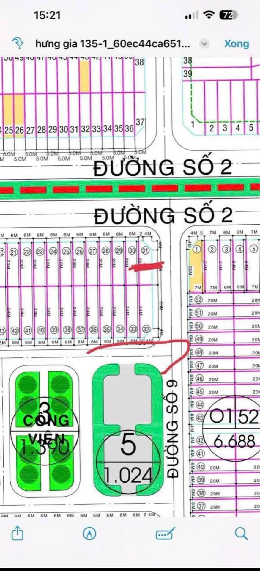 Bán cặp nền góc 232m² Đường Dân Sinh 2-9, KDC 135 Bến Lức - Ảnh 1