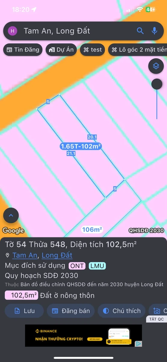 Bán lô đất 100m² An Ngãi, Long Điền, Bà Rịa Vũng Tàu - Ảnh thu nhỏ 3