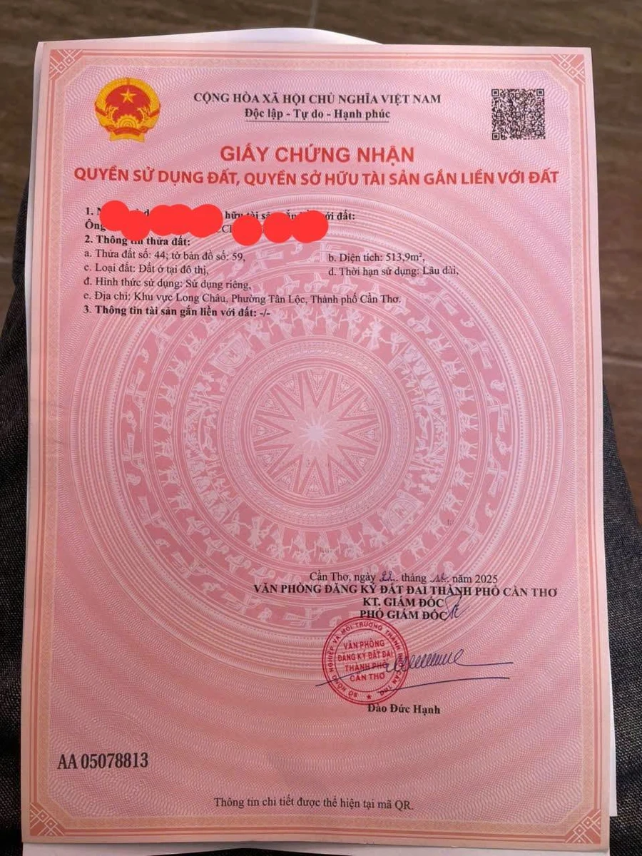 Bán nền 514m² Tân Lộc, Thốt Nốt, Cần Thơ - 2,4 tỷ - Ảnh thu nhỏ 5