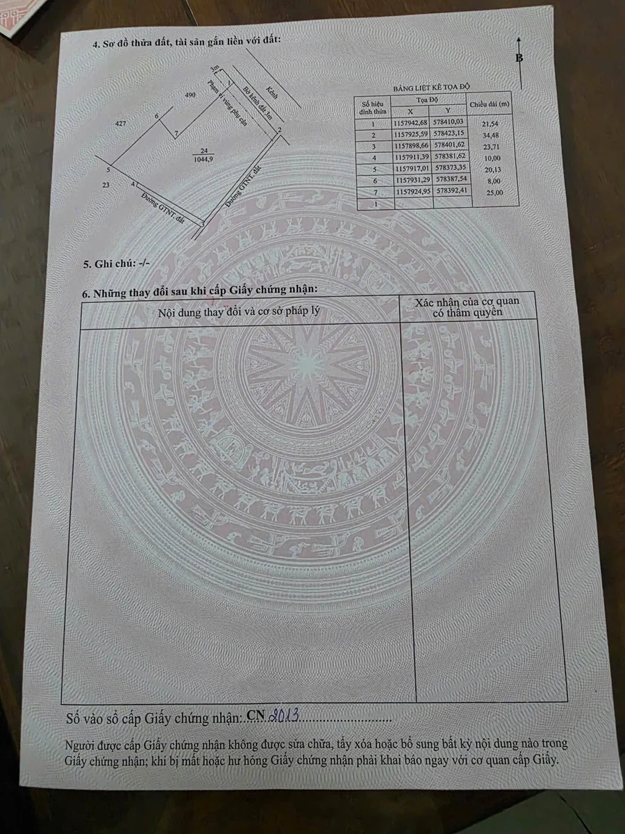 Bán đất 1.240m2 tại Hiệp Thạnh, Châu Thành, Long An - 999 triệu - Ảnh thu nhỏ 4