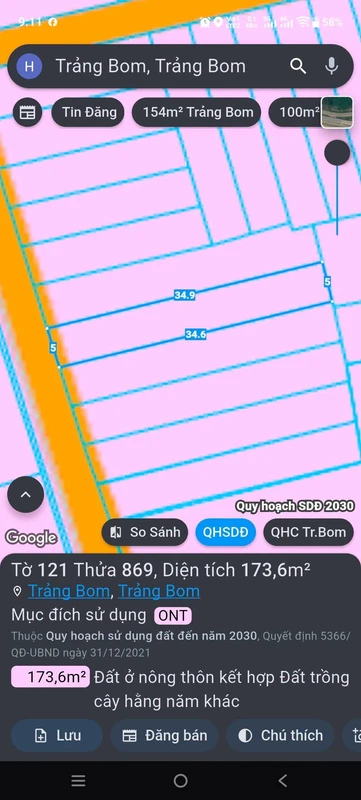Bán đất Giang Điền Trảng Bom 175m2 sổ riêng 1 tỷ 750