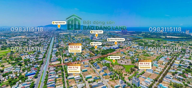 Bán đất 6x25m 150m² giá 3.7 tỷ Đà Nẵng