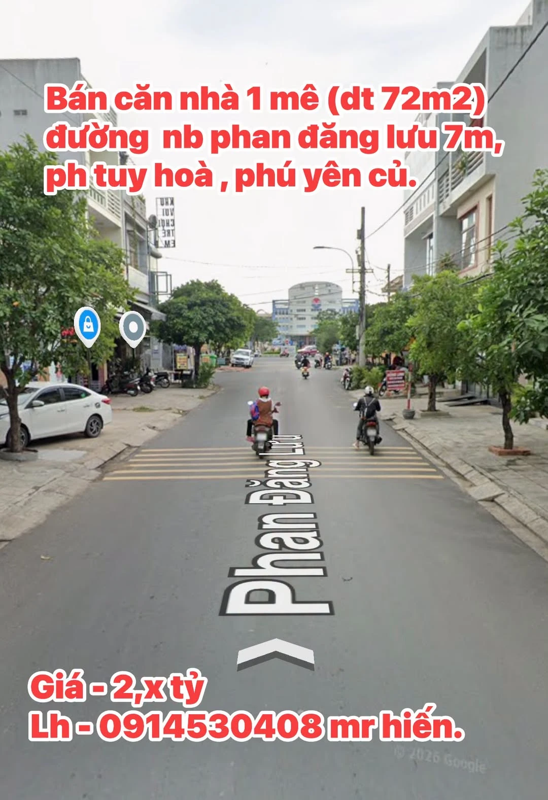 Bán nhà 1 mê 72m2 đường Phan Đăng Lưu, Tuy Hòa, Phú Yên - Ảnh 1