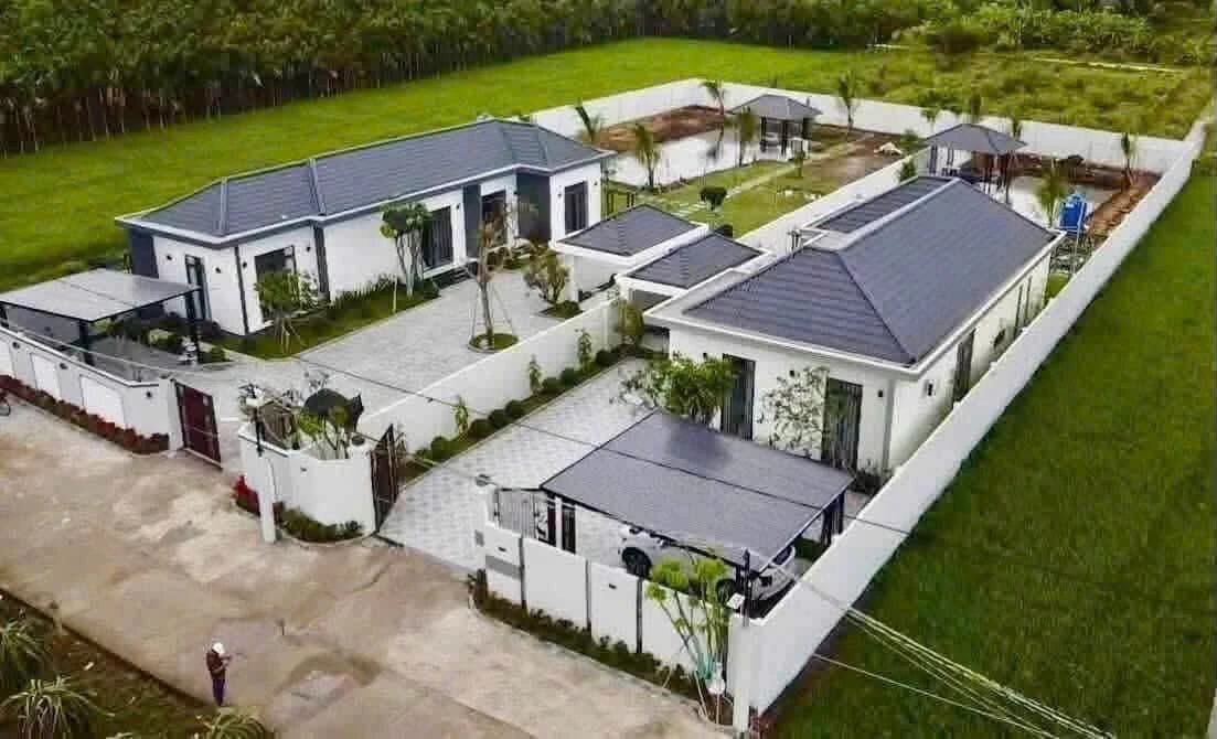 Bán nhà vườn 1.000m² mái Nhật tại xã Hòa Phú, Châu Thành, Long An - Ảnh 1