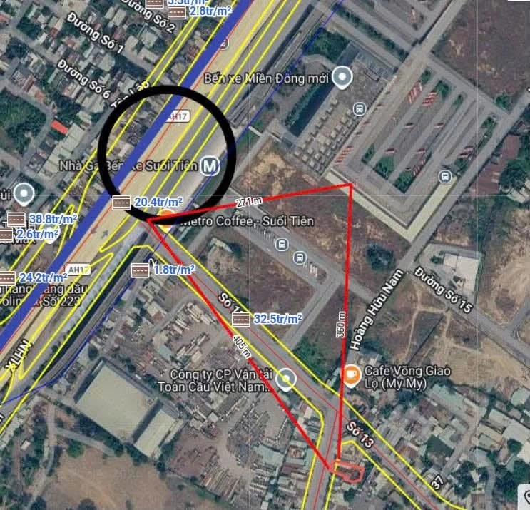 Bán đất mặt tiền 702m² gần 3 tuyến metro, 36.8 tỷ - Ảnh thu nhỏ 2