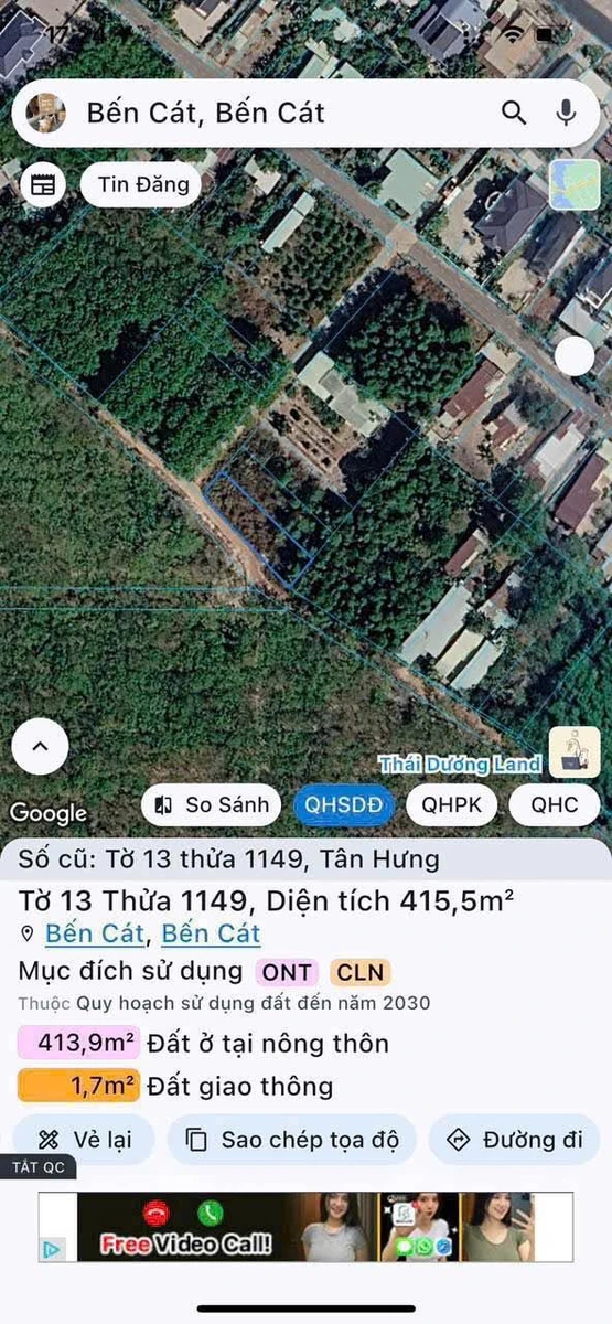 Bán lô góc 2 mặt tiền 415m² Tân Hưng Bàu Bàng - Ảnh thu nhỏ 4