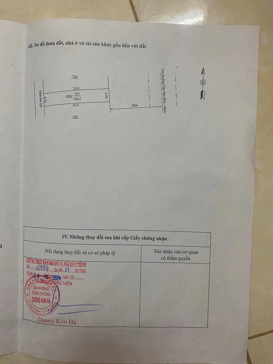 Bán đất mặt tiền đường Trần Phú Tây Ninh 122,5m² - 2 tỷ 200 - Ảnh thu nhỏ 5