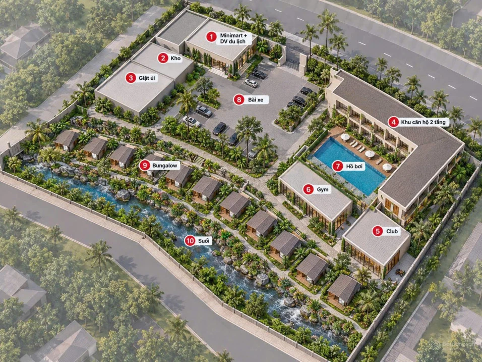 Bán 2618m2 khu phố tây Ông Lang, mặt tiền khủng 60m. Làm Resort quá đẹp. Giá giảm shock chỉ 9.9 tỷ - Ảnh 1