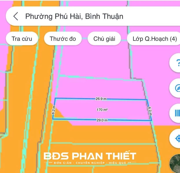Bán đất mặt tiền Phú Hài 169.5 m² giá 2.85 tỷ Phan Thiết
