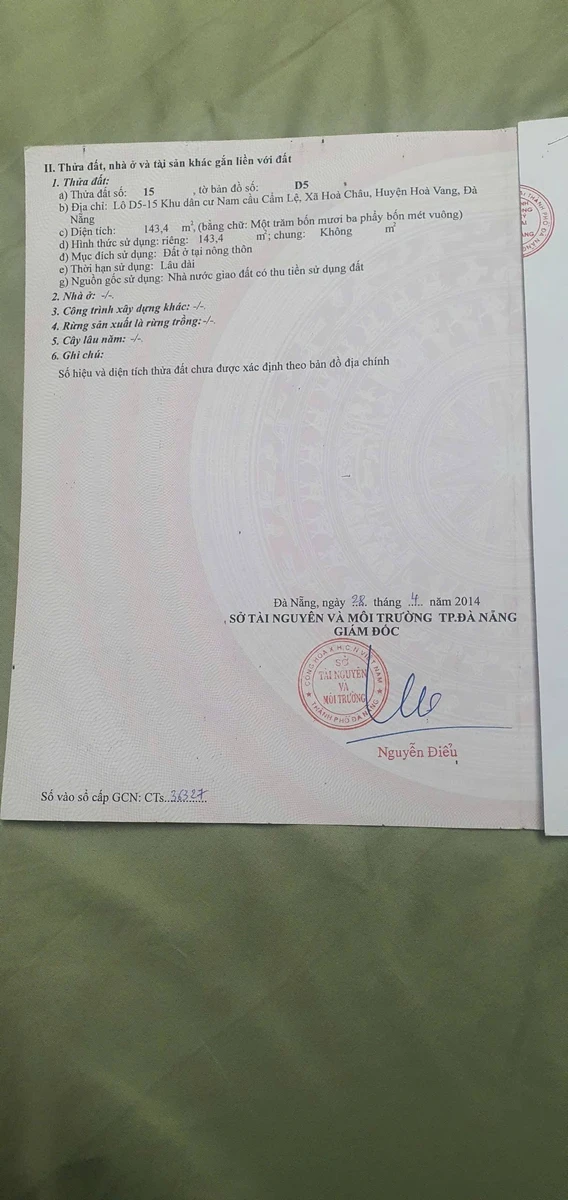 Bán lô đất 2 mặt tiền 143,4m² Nam Cầu Cẩm Lệ, Đà Nẵng - Ảnh thu nhỏ 3