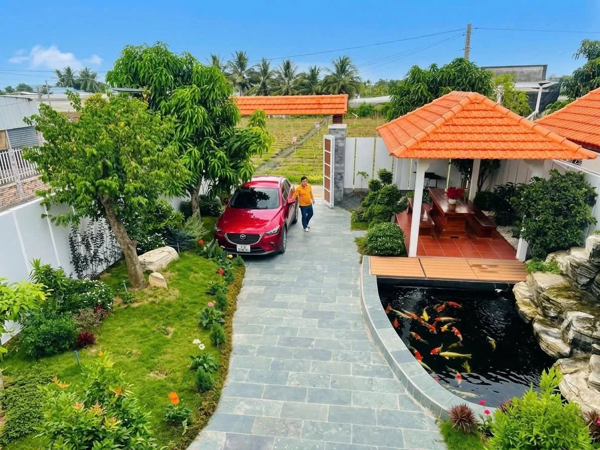 Bán biệt thự sân vườn sàn gỗ gần 300m2 tại Gò Công, Tiền Giang giá 3,2 tỷ - Ảnh thu nhỏ 3
