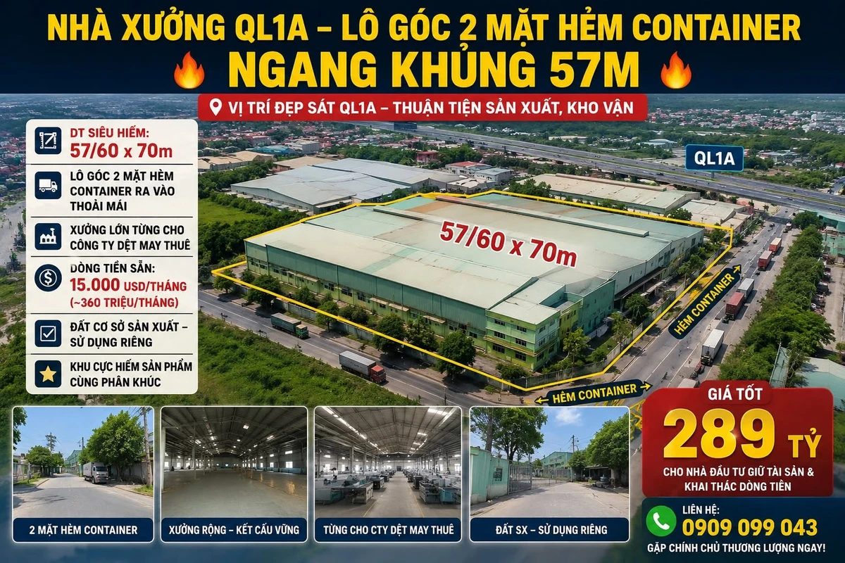 Bán đất MT Quốc lộ 1A Quận 12, 4.033m², 289 tỷ - Ảnh 1