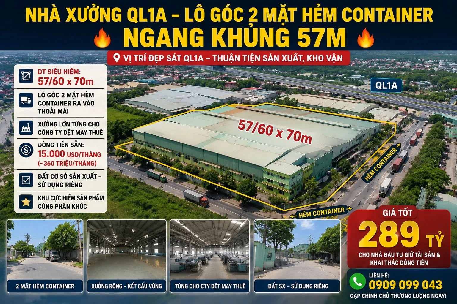 Bán đất MT Quốc lộ 1A Quận 12, 4.033m², 289 tỷ - Ảnh 1