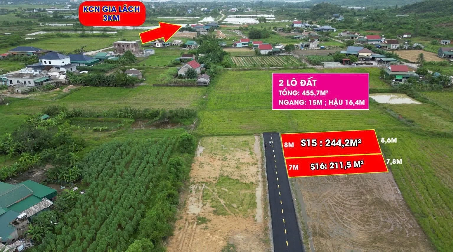 Bán lô đất Nghi Xuân Hà Tĩnh 244m² giá 600 triệu - Ảnh 1