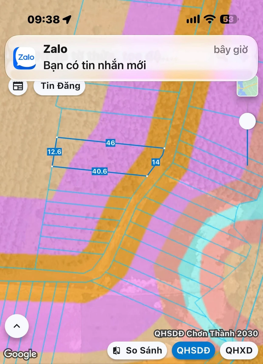 Bán lô đất 500m2 gần khu công nghiệp Becamex Chơn Thành - Ảnh 1