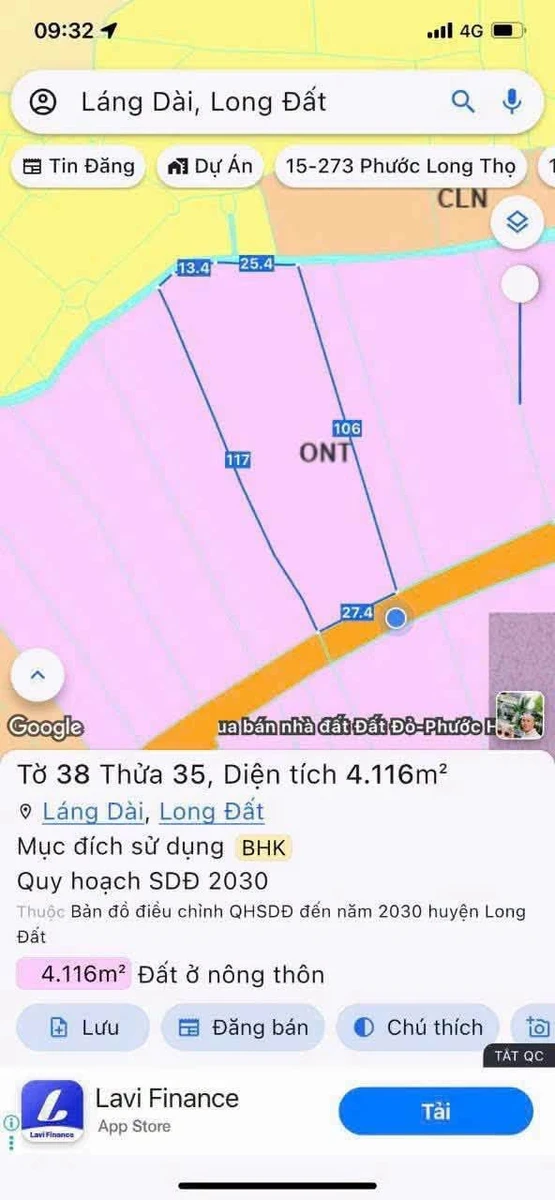 Bán đất 4116m² gần biển Lộc An, Hồ Tràm, Đất Đỏ - Ảnh thu nhỏ 4
