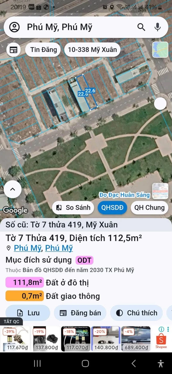 Bán đất Phước Lập hướng Nam 113m² gần Ace An Cư - Ảnh thu nhỏ 2
