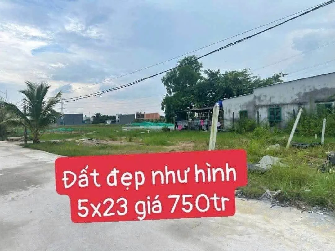 Bán đất Bình Chánh 115m² sổ hồng riêng 750 triệu - Ảnh 1