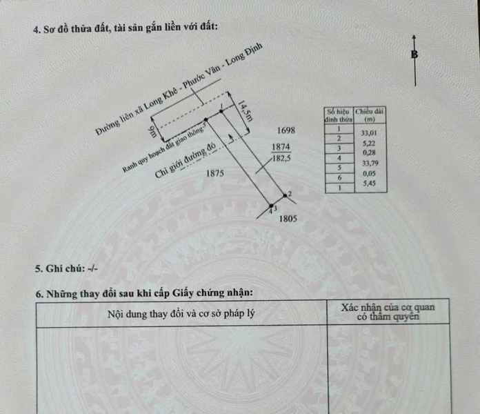 Bán đất mặt tiền 182m2 Long Khê, Cần Đước, Long An
