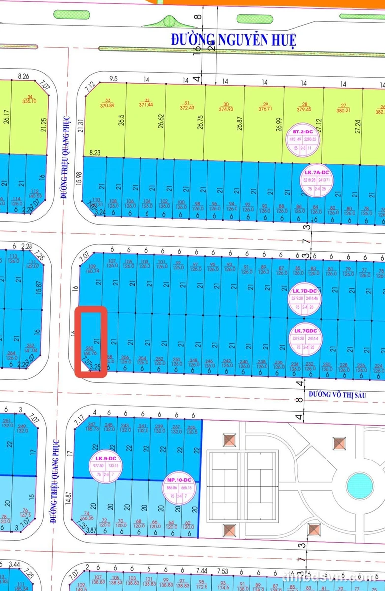 Bán đất góc 160,76m2 Khu Đô Thị Nam Sông Cái Diên Khánh - Ảnh thu nhỏ 5