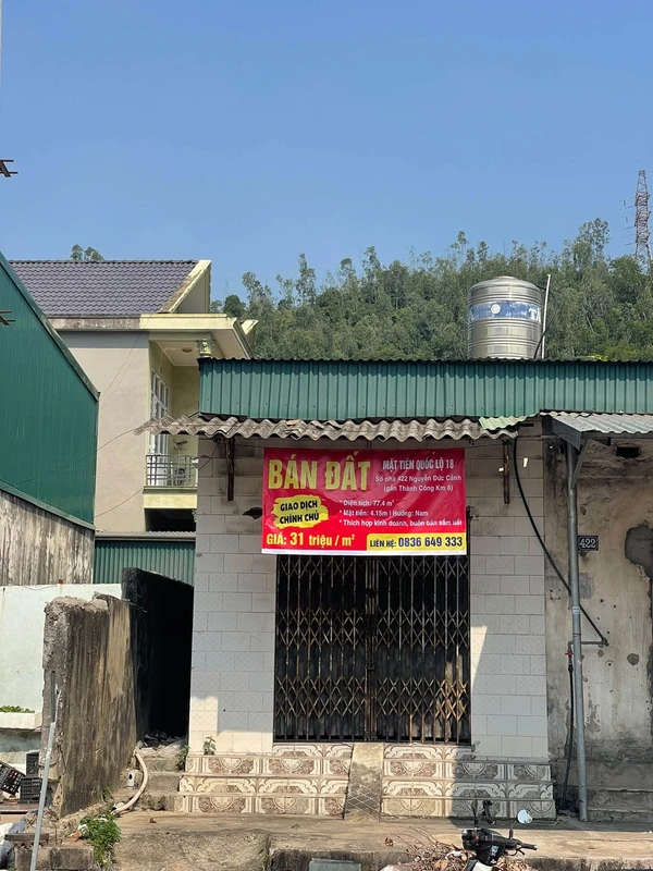 Bán đất mặt đường Quốc lộ 18A Cẩm Phả 77m² giá 2,4 tỷ