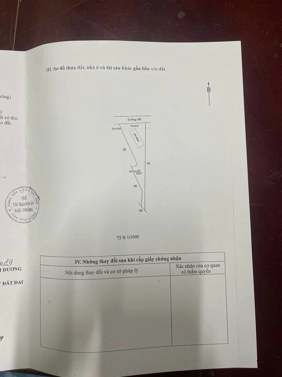 Bán đất Bình Mỹ 834m2 1 tỷ 8 - Ảnh thu nhỏ 4