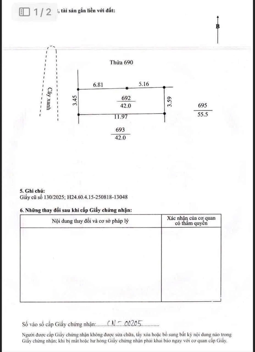 Bán lô đất 42m² view hồ Thanh Niên 1 tỷ - Ảnh thu nhỏ 5