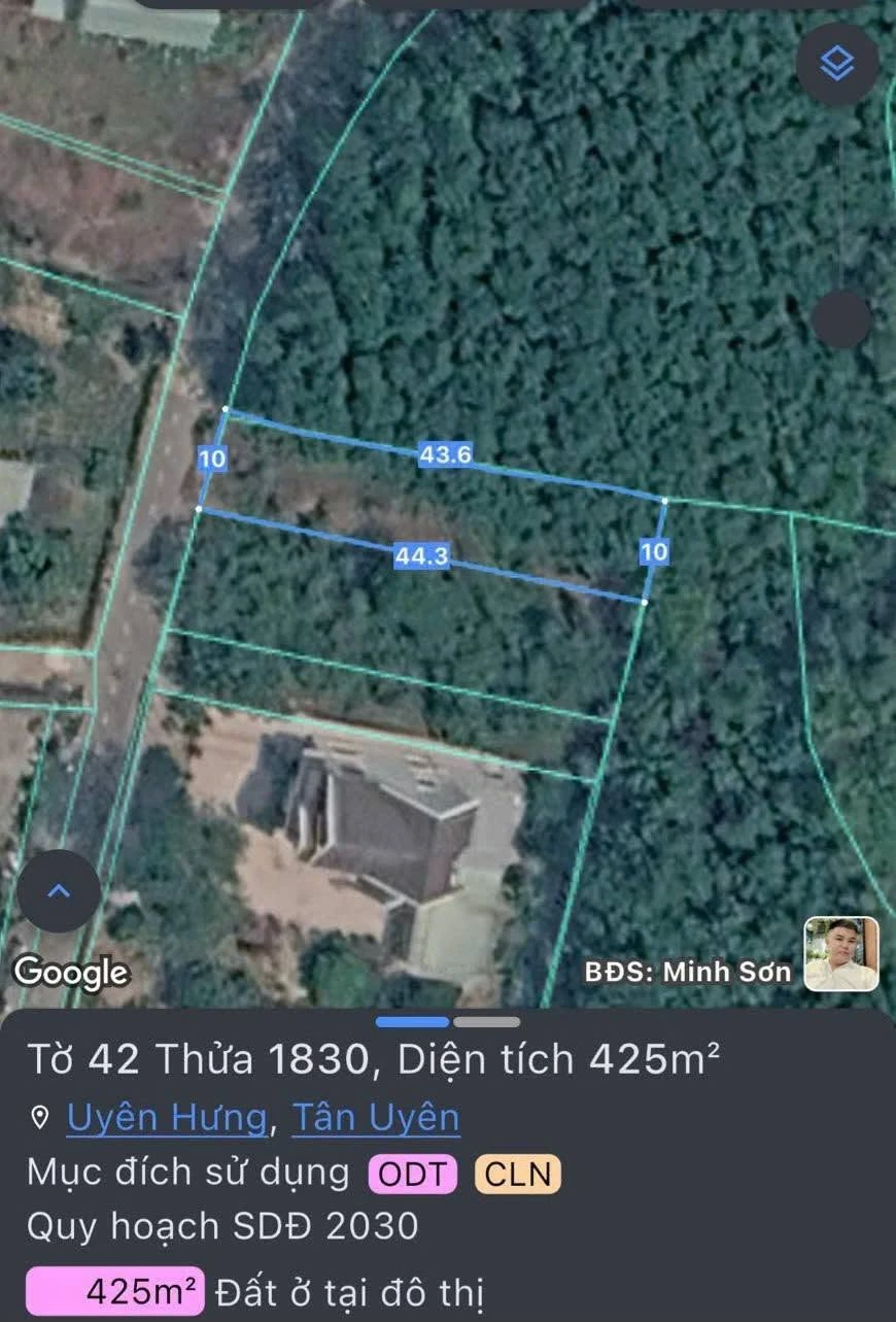 Bán đất 440m² Tân Uyên, Bình Dương 3.7 tỷ - Ảnh 1