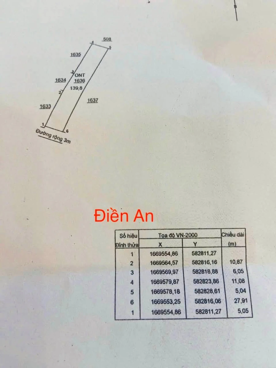 Bán lô đất ở Điền An, Bình Chánh, 5x28m (140m²) - Ảnh 1