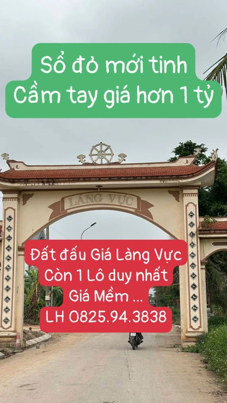 Bán đất Làng Vực Hải Phòng 200m² mặt tiền 13m giá 1 tỷ