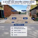 Bán 2 lô đất mặt kiệt K82/22 Nguyễn Lương Bằng, 75m2/lô, giá 4,15 tỷ, Hòa Khánh Đà Nẵng - Ảnh thu nhỏ 1