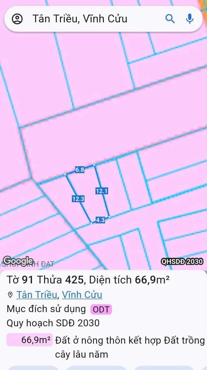 Bán đất 60m² Phường Tân Triều, Đồng Nai 790 triệu - Ảnh thu nhỏ 5