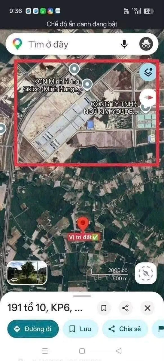 Bán đất thổ cư Chơn Thành 500m², 280 triệu - Ảnh thu nhỏ 3
