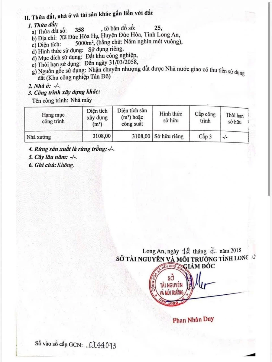 Cho thuê nhà xưởng 5000m² KCN Tân Đô 350 triệu/tháng - Ảnh thu nhỏ 3