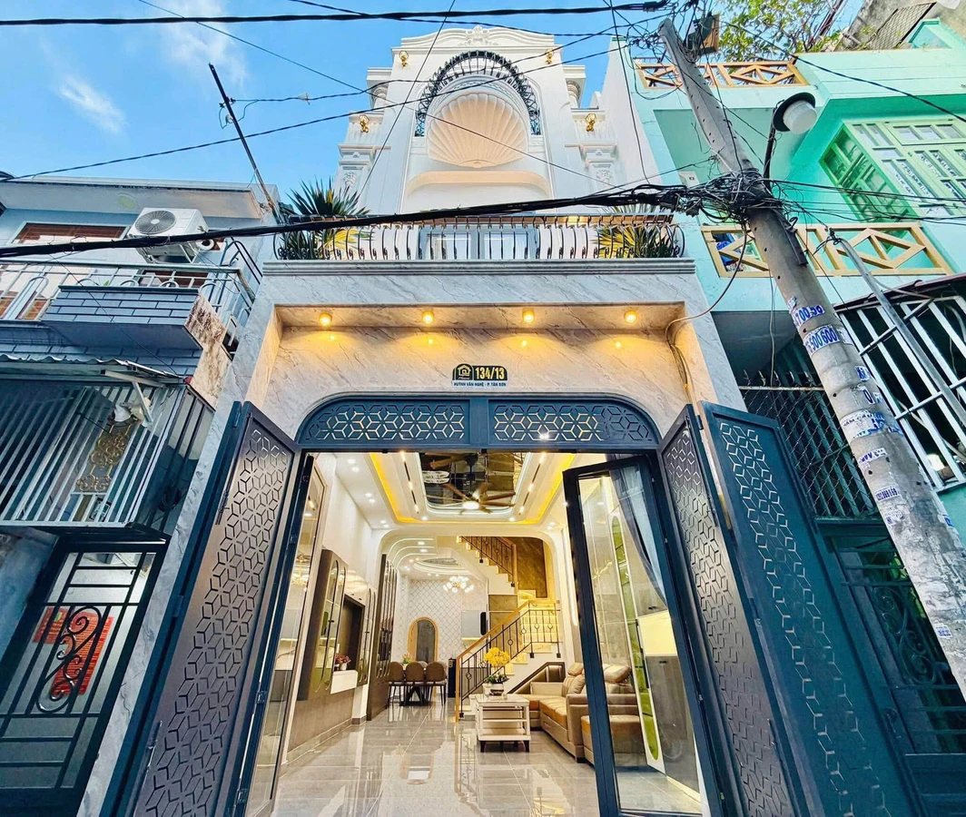 Bán nhà phố 4PN 93.5m² mặt tiền 4.25m, Tân Sơn, 8.6 tỷ - Ảnh 1