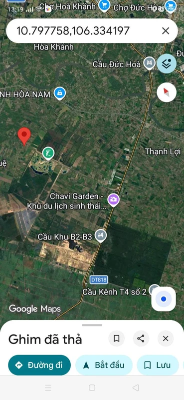 Bán đất vườn 1000m2 hai mặt tiền Đức Huệ, Tây Ninh