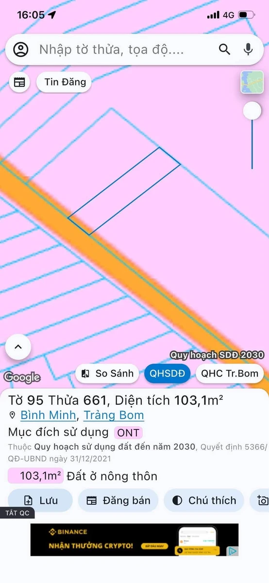 Bán đất thổ cư 105m2 sổ riêng Phú Sơn 4 Đồng Nai 1 tỷ 50 - Ảnh thu nhỏ 2