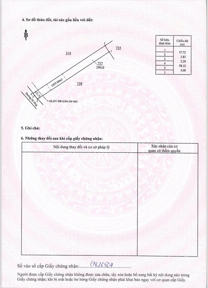 Bán đất 60m² gần KCN Minh Hưng, Bình Dương 370 triệu - Ảnh thu nhỏ 4