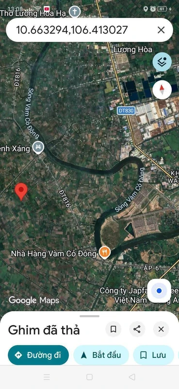 Bán đất vườn 1004m2 mặt tiền Kênh Cá Ngựa Bình Đức