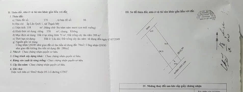 Bán nền 358m² Thạnh Mỹ Cần Thơ 1 tỷ 400 - Ảnh thu nhỏ 4