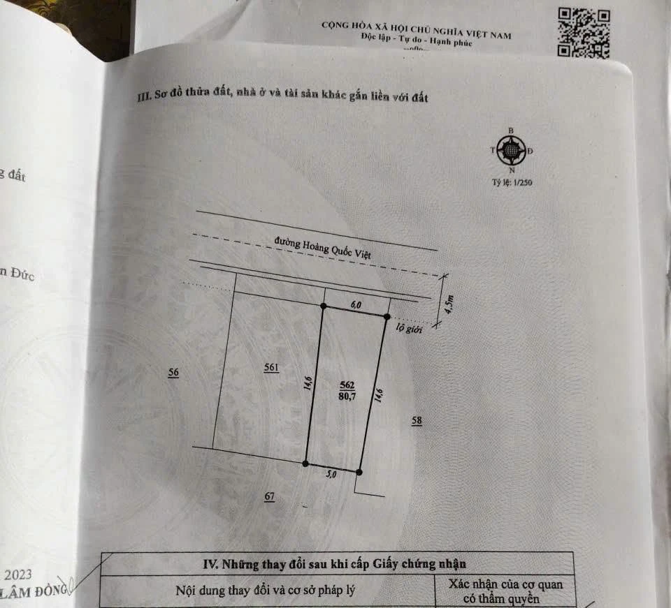 Bán lô đất Trần Quốc Việt, Đức Trọng, 87m², 2 tỷ - Ảnh 1