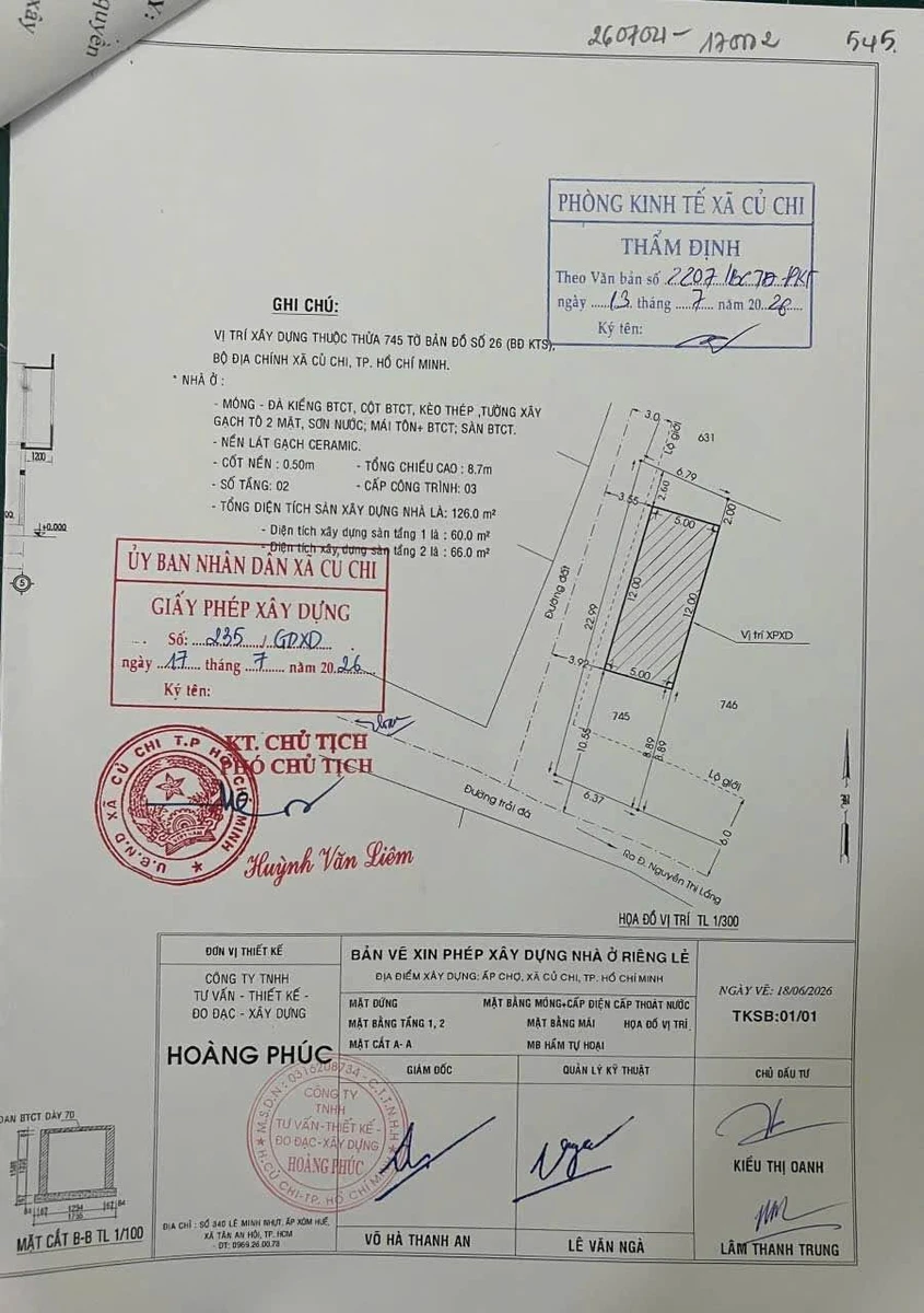 Bán đất thổ cư 150m² nở hậu, tặng giấy phép xây dựng, Tân Phú Trung, Củ Chi, giá 2,3 tỷ - Ảnh thu nhỏ 4