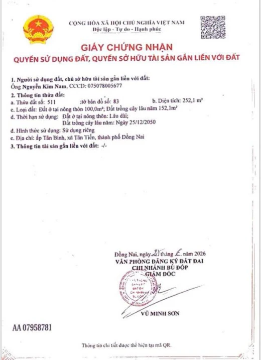 Siêu hot! Chính chủ bán thửa đất đẹp phù hợp cho mọi gia đình - Ảnh 1