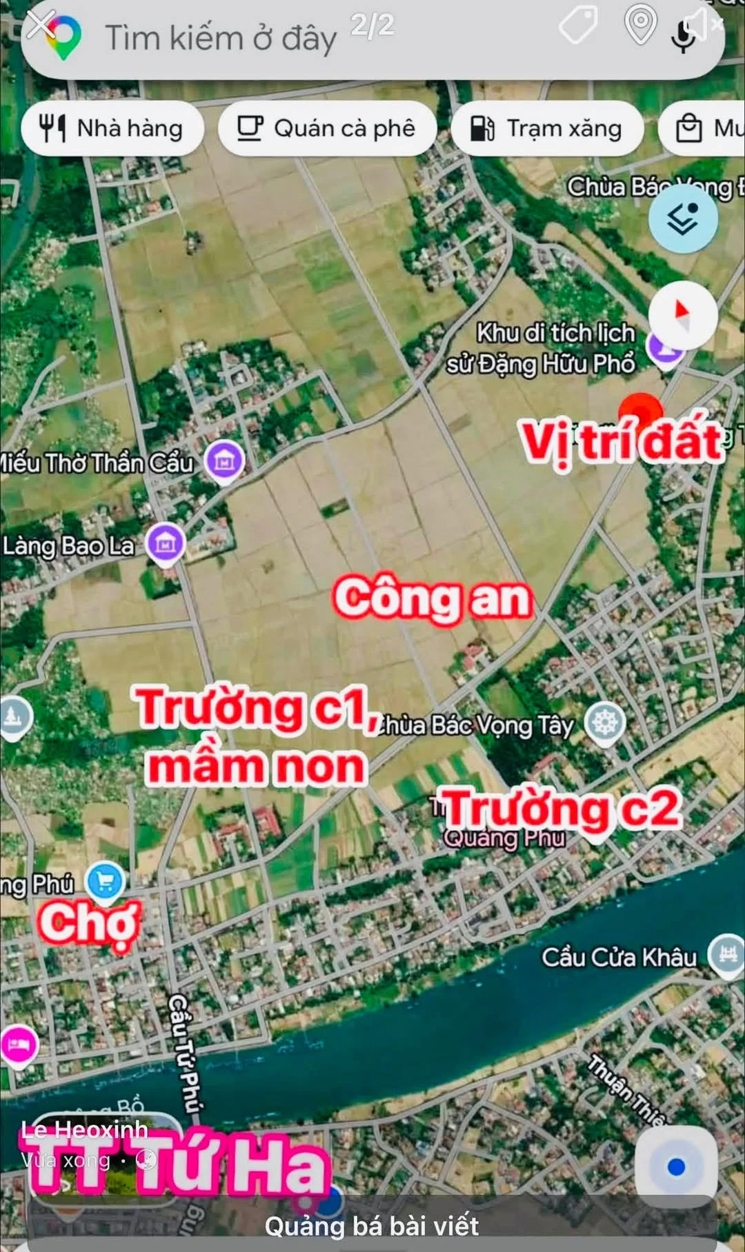 Bán đất mặt tiền Vinh Phú 175.6m2 giá 7 tỷ - Ảnh 1