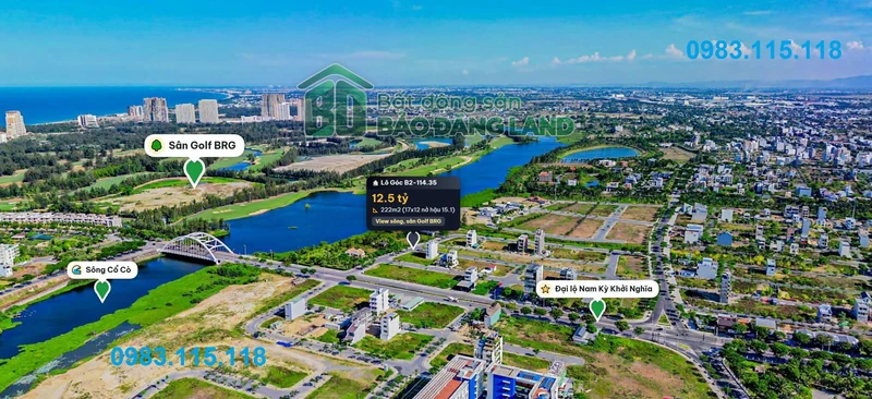 Bán đất FPT Đà Nẵng 222,4m2 view sông 12 tỷ